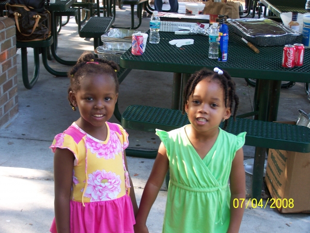 2008 BFR @ Hilton Head Island, SC
Arielle Anderson (Daughter of James and Angela Anderson: Austin, TX)  and Kaleese Smith Granddaughter of Alex and Gloria Smith: Miami, FL Age:4

