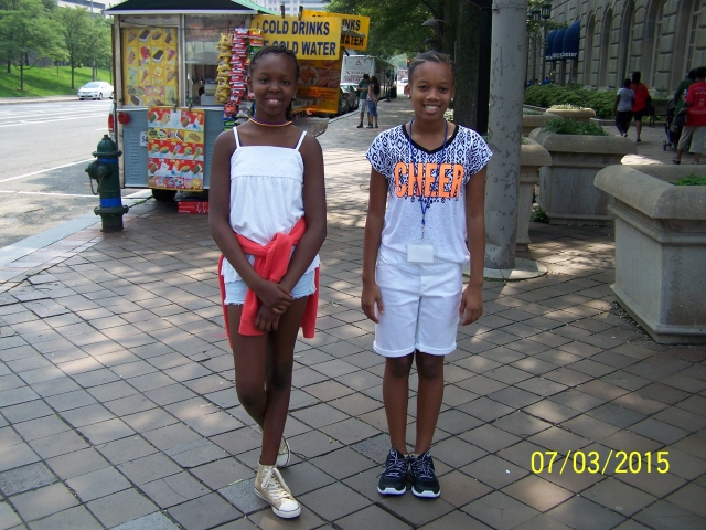 2015 BFR @ Washington DC Arielle Anderson (Daughter of James and Angela Anderson: Austin, TX) and Kaleese Smith Granddaughter of Alex and Gloria Smith: Miami, FL Age:11